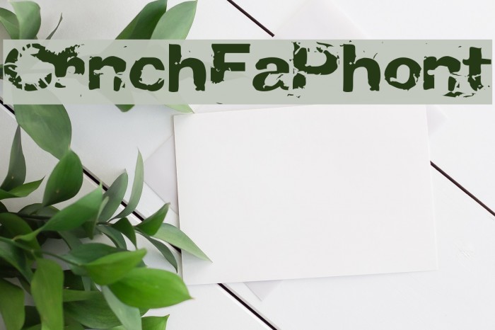 CrunchyFaxPhont Font examples