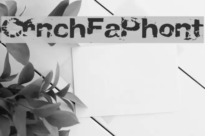 CrunchyFaxPhont フォント examples