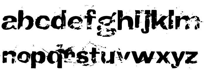 CrunchyFaxPhont Font LOWERCASE