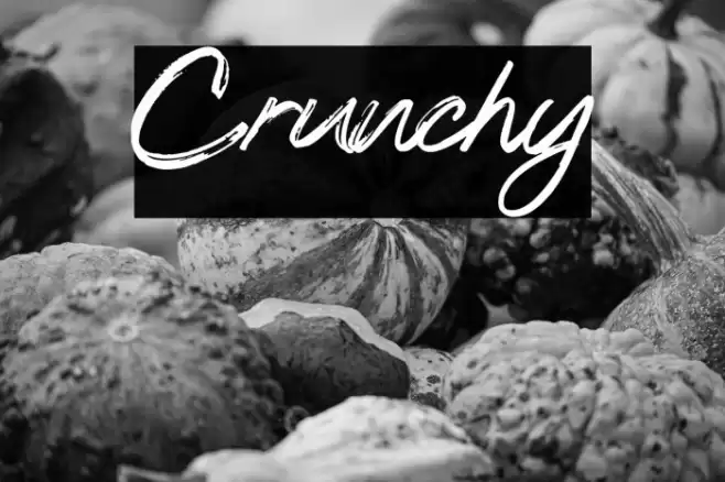 Crunchy Font examples