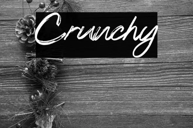 Crunchy Font examples