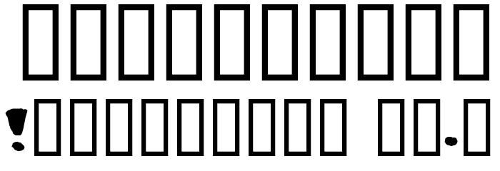Crunky Font OTHER CHARS