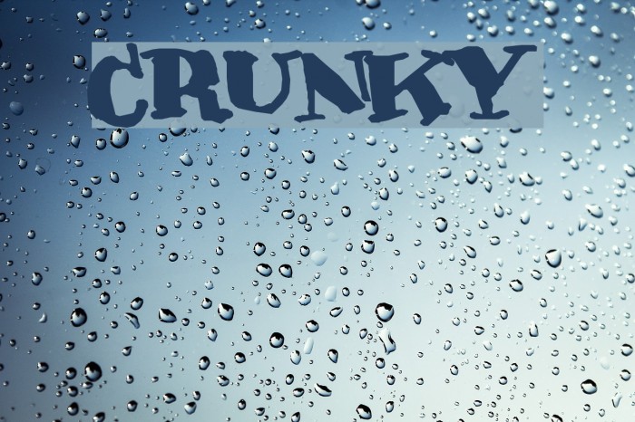 Crunky Font examples