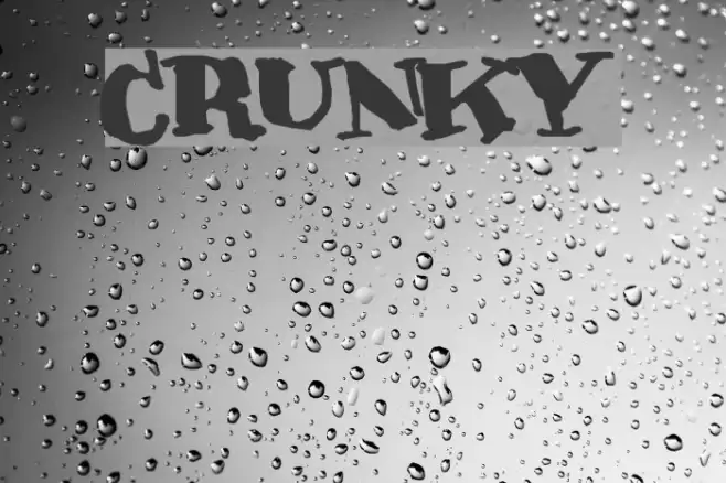 Crunky フォント examples