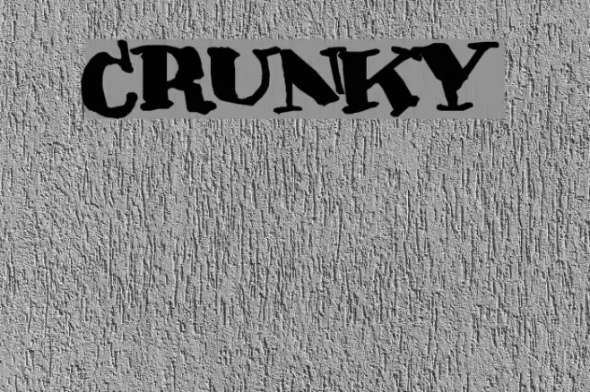 Crunky フォント examples