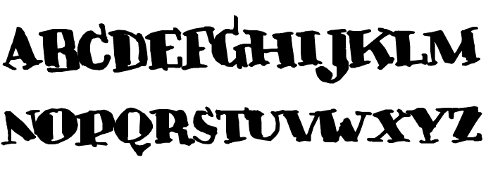 Crunky Font LOWERCASE