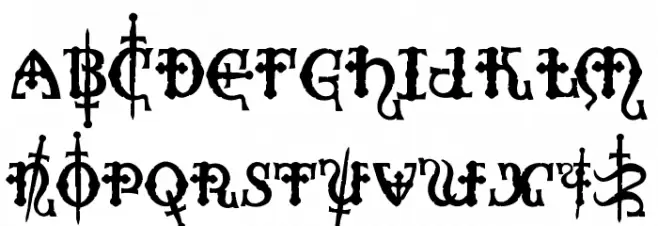 Crusades Fonte MAIÚSCULAS