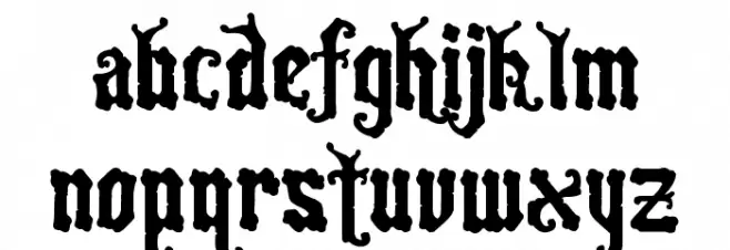 CrusadesAlternate 字体 小写