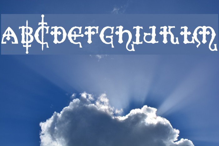Crusades Font examples