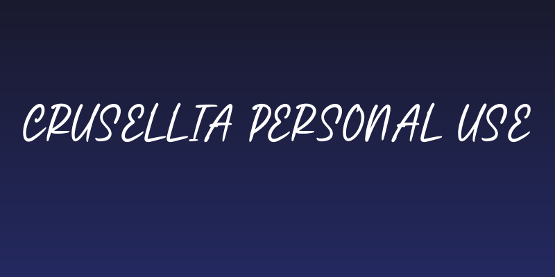 Crusellia Personal Use Social Header