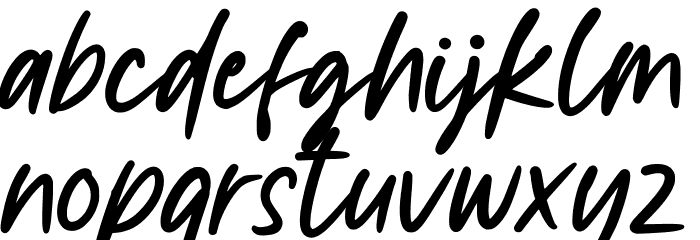 Crusellia Personal Use Font LOWERCASE
