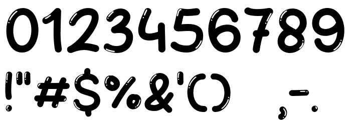 Crush Bubble Font OTHER CHARS