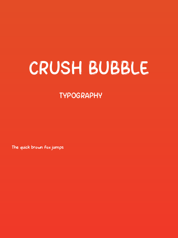 Crush Bubble Poster