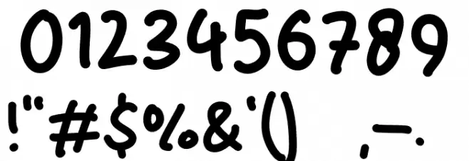 Crush Mine Font OTHER CHARS