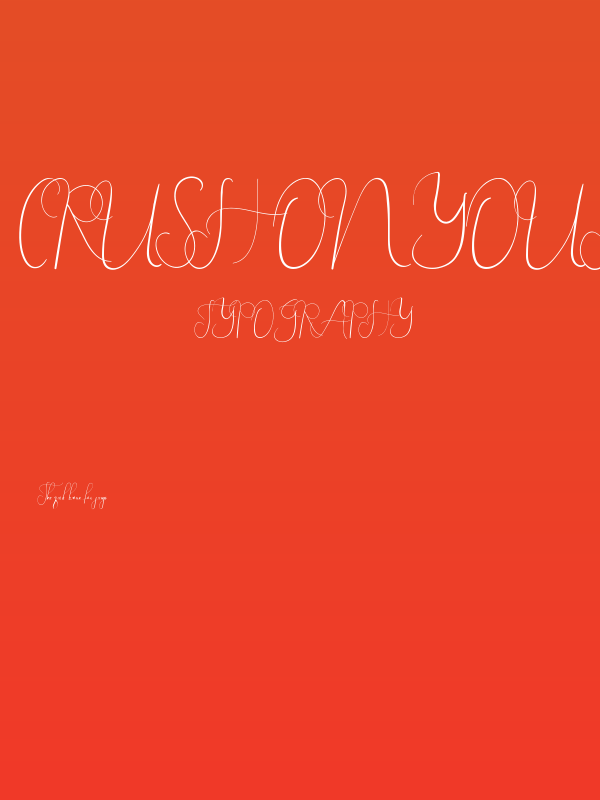 Crush On You Demo Brush Poster