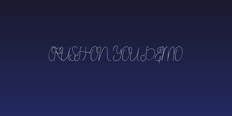 Crush On You Demo Social Header