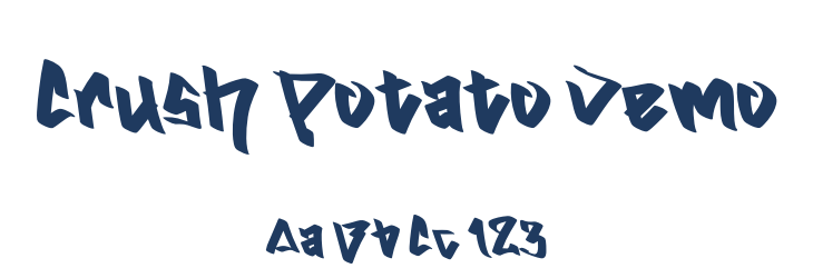 Crush Potato Demo Font Preview
