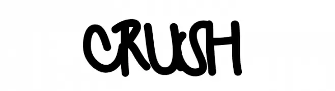 Crush  Frei Schriftart Herunterladen