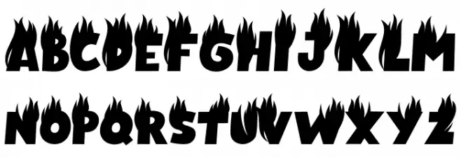 CrushNBurn-Regular フォント 大文字