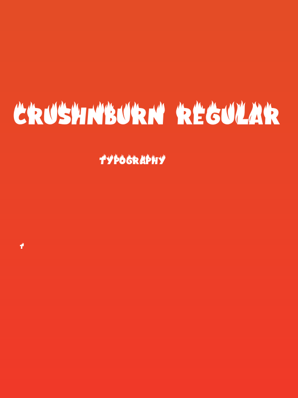 CrushNBurn-Regular Poster