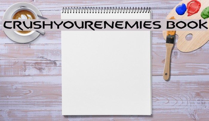 CrushYourEnemies Book Font examples