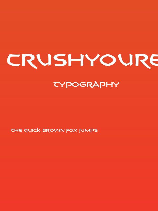 CrushYourEnemies Book Poster