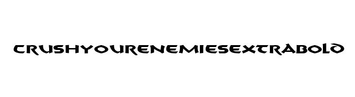 CrushYourEnemies ExtraBold  لخطوط تنزيل