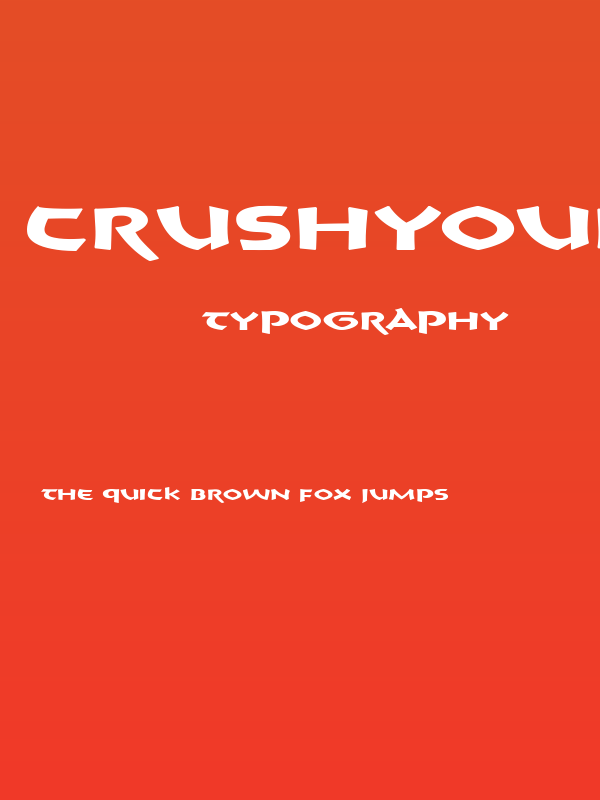 CrushYourEnemies ExtraBold Poster