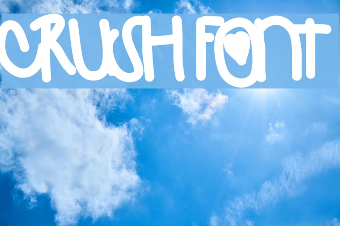 Crush Font examples