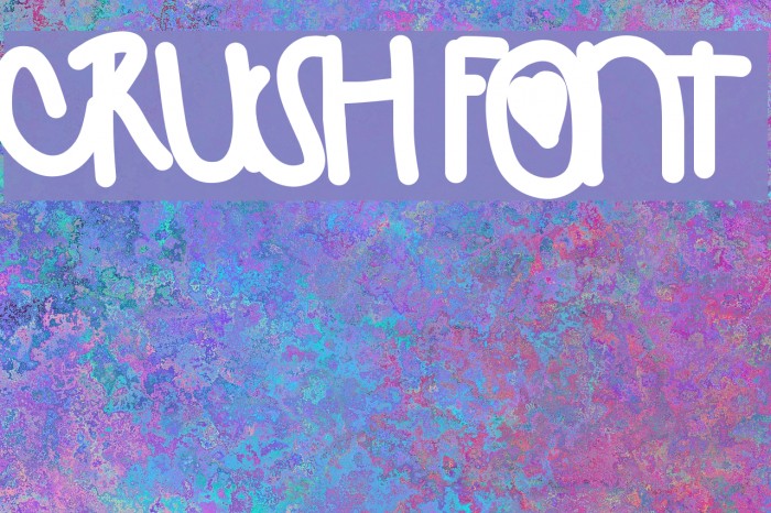 Crush Font examples