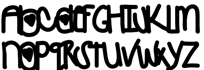 Crush Font LOWERCASE