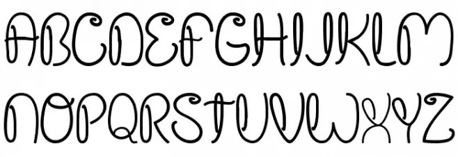 Crushed Out Girl Pen Fonte MAIÚSCULAS