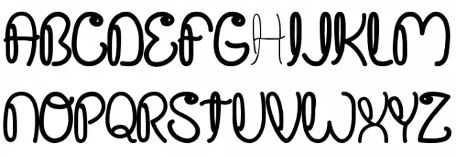 Crushed Out Girl Sharpie Fonte MAIÚSCULAS