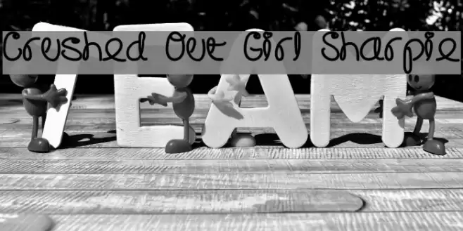 Crushed Out Girl Sharpie Font examples