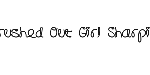 Crushed Out Girl Sharpie Logo