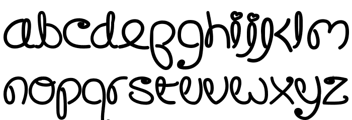 Crushed Out Girl Sharpie Font LOWERCASE