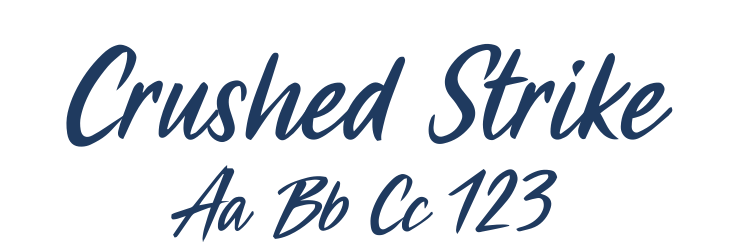 Crushed Strike Font Preview