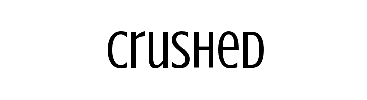 Crushed  Frei Schriftart Herunterladen
