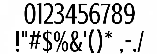 Crushed Font OTHER CHARS