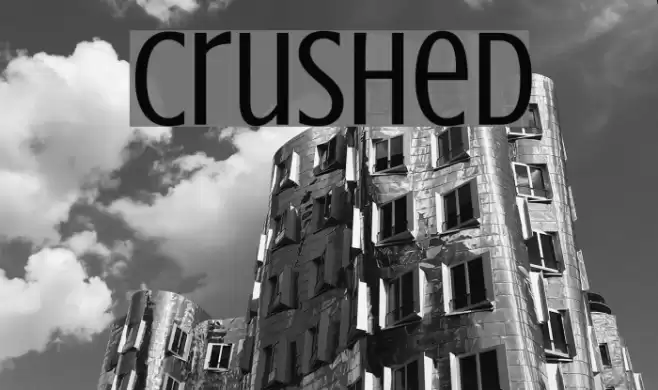 Crushed Font examples
