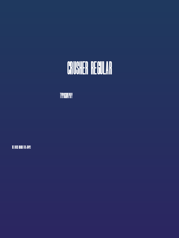 Crusher Regular Poster