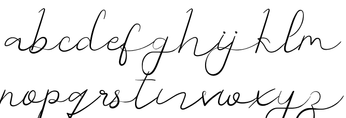 Crushing Demo Script Font LOWERCASE