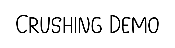 Crushing Demo  Descarca Fonturi Gratis