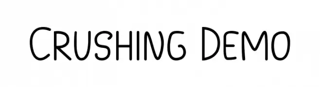 Crushing Demo  font caratteri gratis