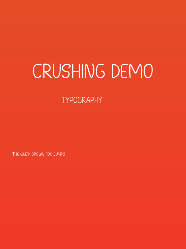 Crushing Demo Poster