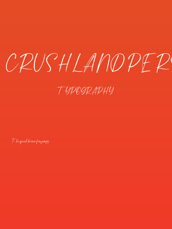 Crushland Personal Use Poster