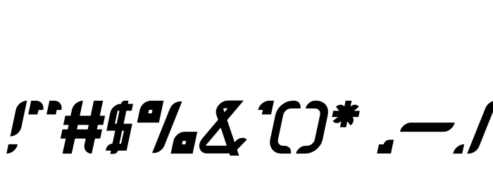 Crushnot Italic Font OTHER CHARS