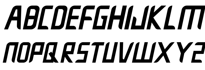 Crushnot Italic Font LOWERCASE