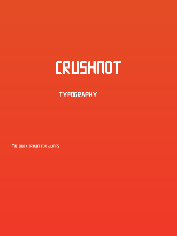 Crushnot Poster
