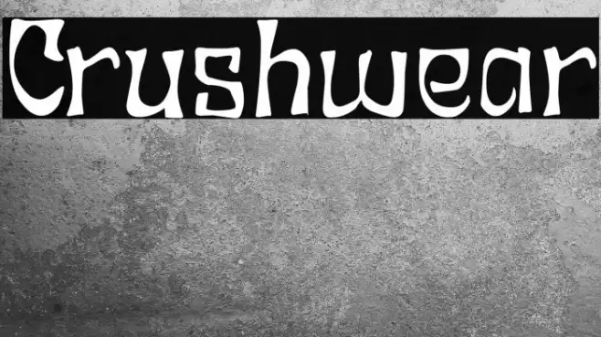 Crushwear Font examples